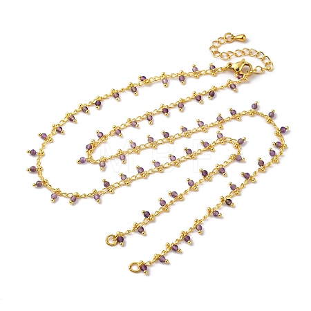 Brass Cable Chain Necklace Making KK-K337-12G-12-1