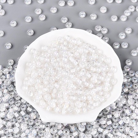 FGB Inside Colours Transparent Glass Seed Beads SEED-T009-01L-1