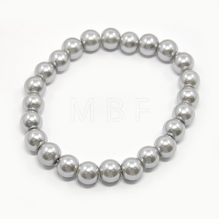 Stretchy Glass Pearl Bracelets BJEW-D068-6mm-13-1