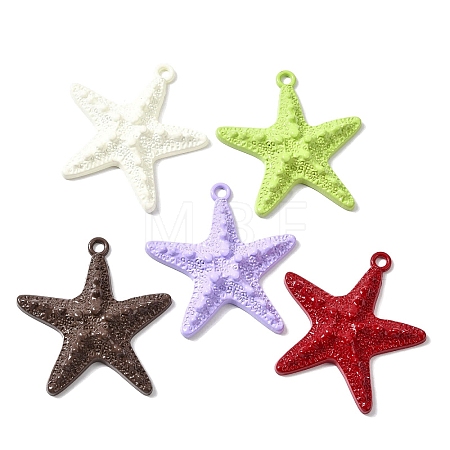 Spray Paint Alloy Big Pendants X-FIND-H055-14-1