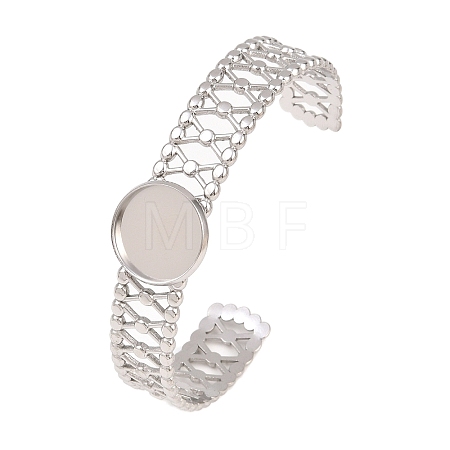 304 Stainless Steel Cuff Bangle Making STAS-F366-11A-P-1