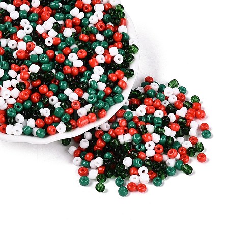 Opaque & Transparent Glass Seed Beads SEED-Q041-06C-1