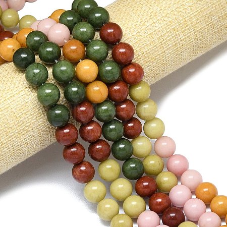 Natural Malaysia Jade Beads Strands G-B165-C07-12mm-1