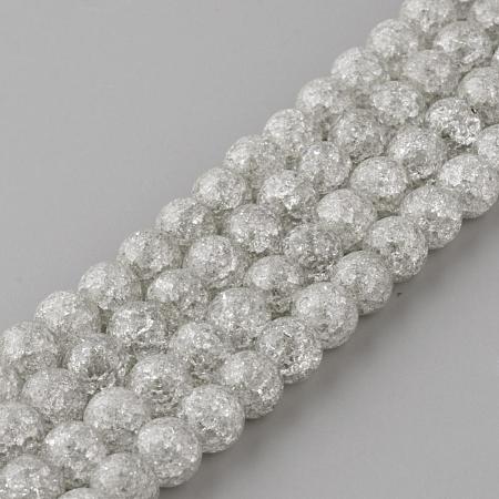 Synthetic Crackle Quartz Beads Strands GLAA-S134-6mm-09-1