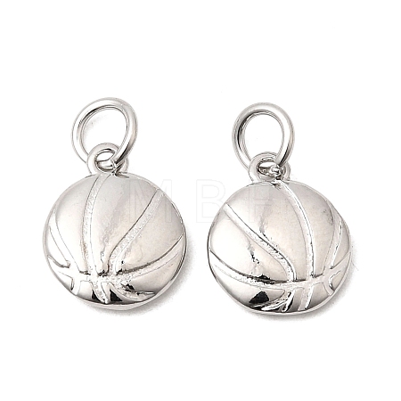 Sports Brass Charms KK-A289-04D-P-1