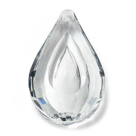 Transparent Glass Pendants GLAA-R223-03H-1