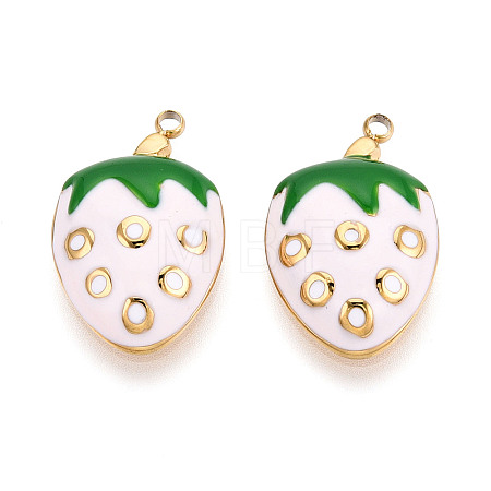304 Stainless Steel Enamel Pendants STAS-T068-05B-1