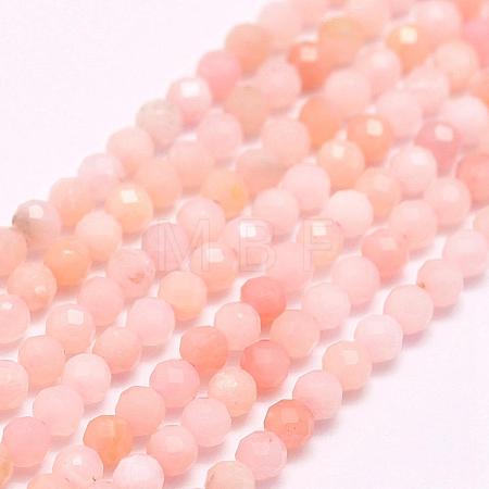 Natural Pink Opal Beads Strands G-F509-05-4mm-1