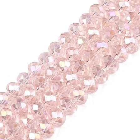 Electroplate Glass Beads Strands EGLA-A044-T8mm-B22-1
