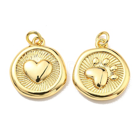 Rack Plating Brass Pendants KK-D026-14G-1