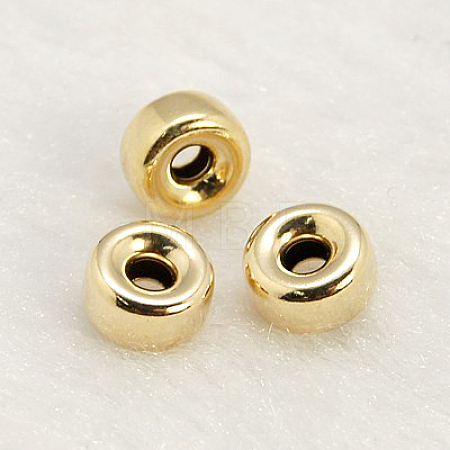 Yellow Gold Filled Beads Spacers KK-G159-6x3mm-1-1