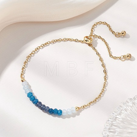 Adjustable 304 Stainless Steel Cable Chain Slider Bracelets BJEW-JB13089-03-1