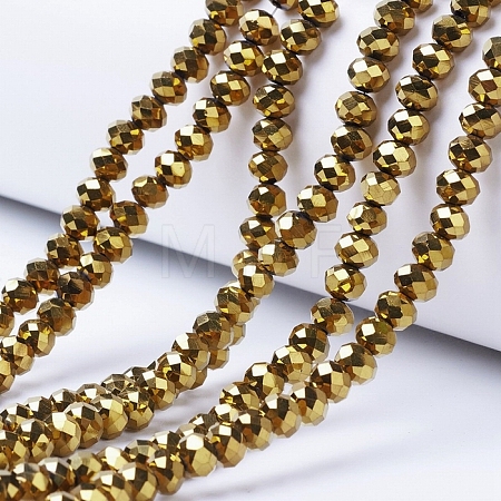Electroplate Transparent Glass Beads Strands EGLA-A034-T2mm-UA01-1