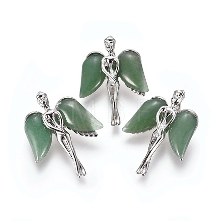 Natural Green Aventurine Pendants G-L520-C03-1