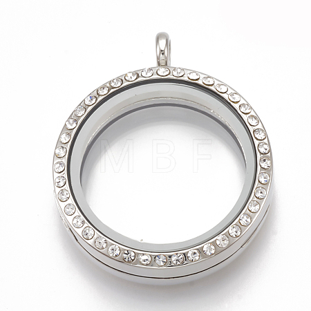 Alloy Magnetic Locket Pendants PALLOY-T052-23P-1