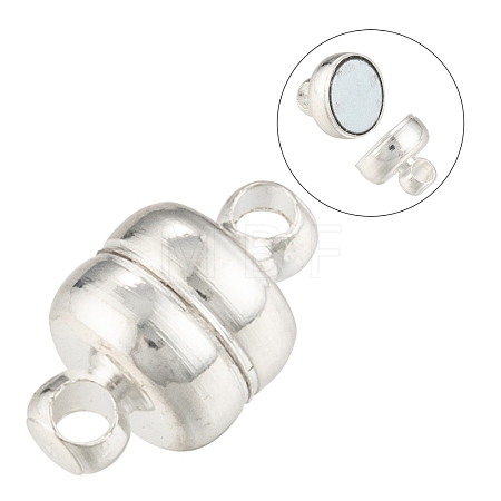 Brass Magnetic Clasps with Loops KK-H361-S-1