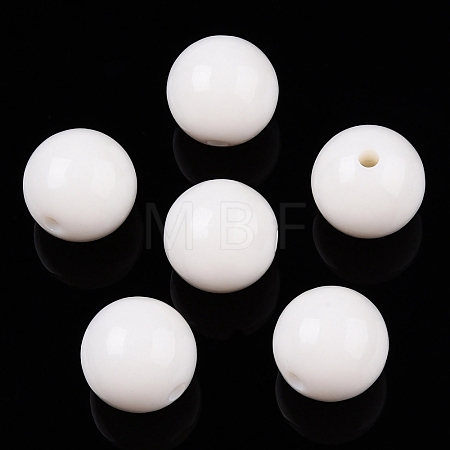 Opaque Acrylic Beads OACR-H038-09-01-1
