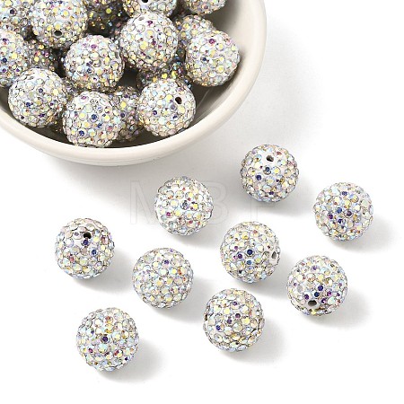 Pave Disco Ball Beads RB-Q195-14mm-AB-1