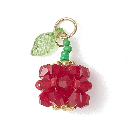 Glass Pendants PALLOY-MZ01248-04-1