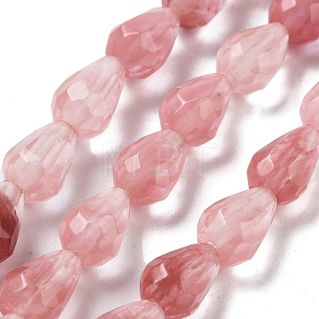Cherry Quartz Glass Beads Strands G-P520-B18-01-1
