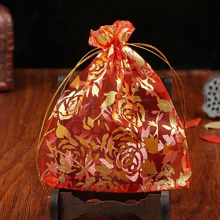 Organza Drawstring Jewelry Pouches PW-WG35925-05-1
