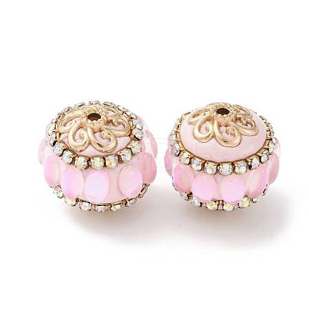 Handmade Resin Indonesia Round Beads IPDL-P005-20KCG-01-1