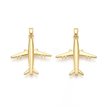 Brass Pendants KK-T070-88G-1