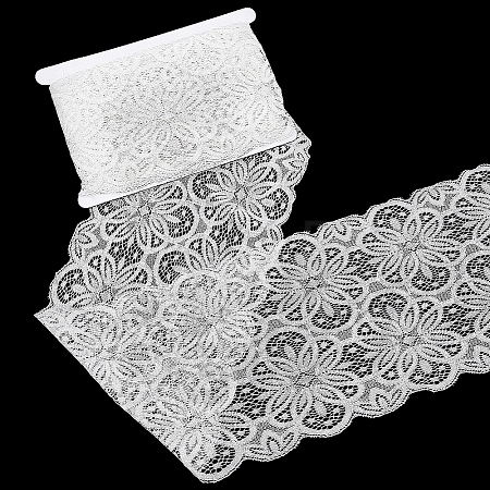 1Pc Spandex with Nylon Lace Edge Trim Ribbon OCOR-FG0003-45A-1