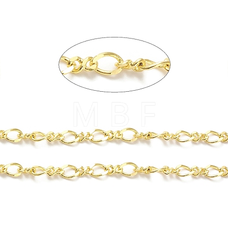 Rack Plating Brass Figaro Chains CHC-F016-08G-1