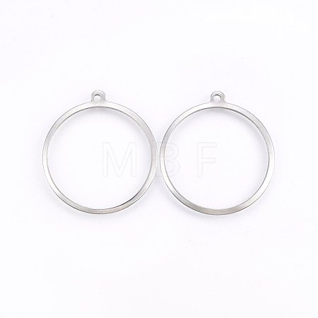 Tarnish Resistant 201 Stainless Steel Pendants STAS-E438-31P-1