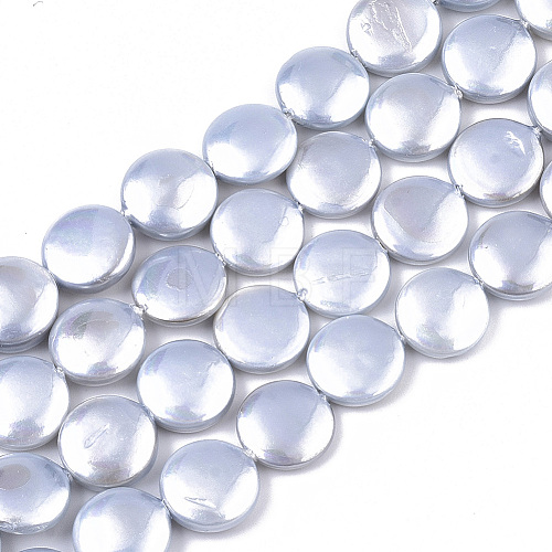 Shell Pearl Beads Strands SSHEL-R046-04A-1