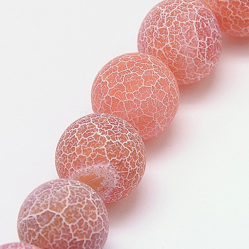 Natural Crackle Agate Beads Strands G-G055-10mm-11-1