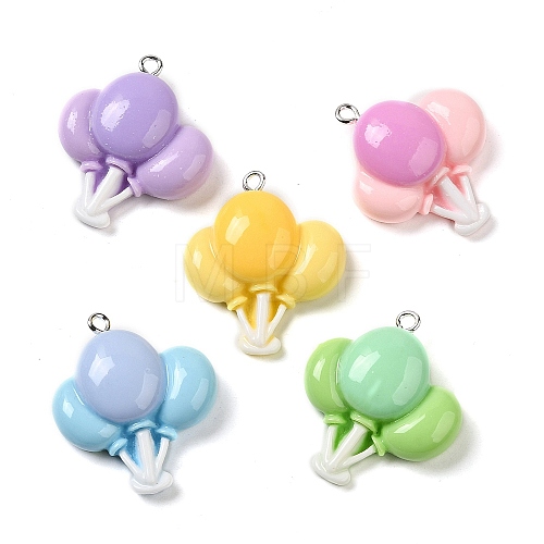 Opaque Resin Pendants RESI-A028-05-1