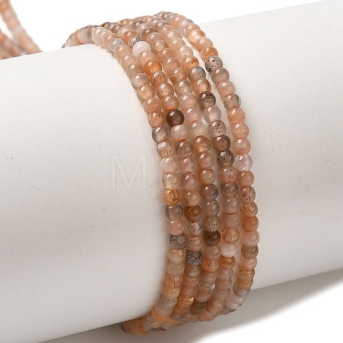 Natural Sunstone Beads Strands G-B090-A05-01-1