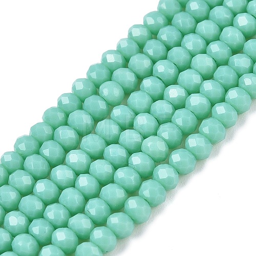 Opaque Solid Color Imitation Jade Glass Beads Strands EGLA-A044-P2mm-D14-1