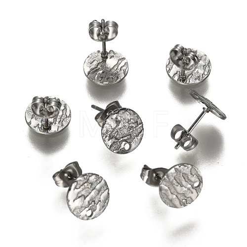 Non-Tarnish 304 Stainless Steel Stud Earring Findings STAS-I157-11A-P-1