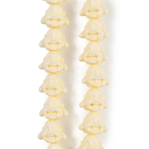 Synthetic Coral Carved Beads Strands CORA-C003-11B-1