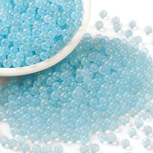 Luminous Transparent Glass Seed Round Beads GLAA-F124-D07-B-1