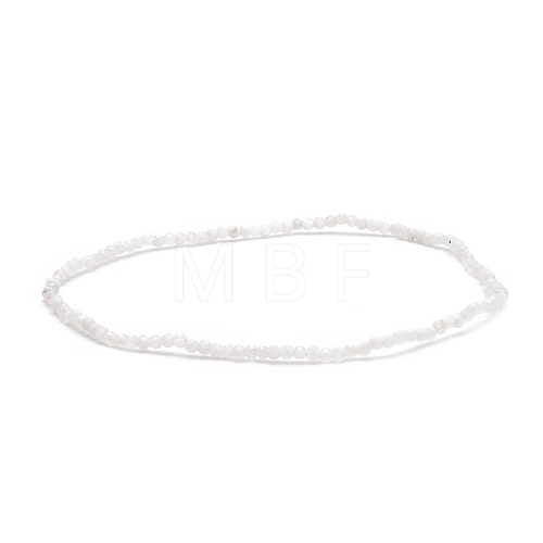 Natural Rainbow Moonstone Beaded Stretch Bracelet BJEW-JB08484-07-1