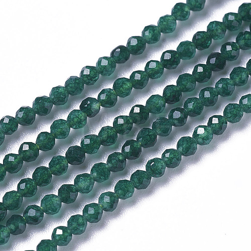 Natural White Jade Beads Strands G-F596-46D-2mm-1