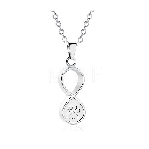 Non-Tarnish Stainless Steel Pendant Necklaces PW-WG70C22-01-1