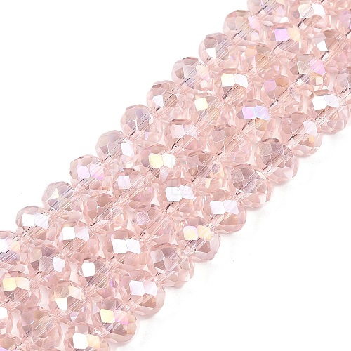 Electroplate Glass Beads Strands EGLA-A044-T8mm-B22-1