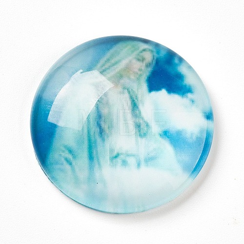 Glass Cabochons GLAA-WH0012-30-1