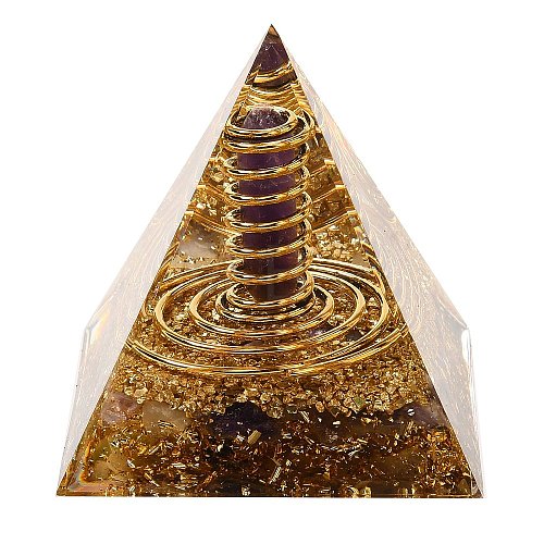 Orgonite Pyramid Resin Energy Generators DJEW-C019-01A-1