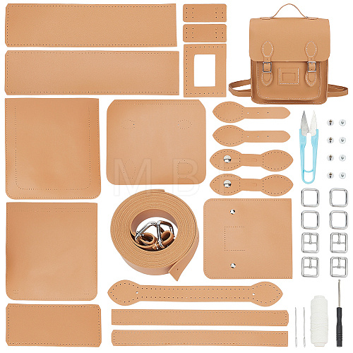 DIY Imitation Leather Sew on Backpack Kits DIY-WH0387-27C-1