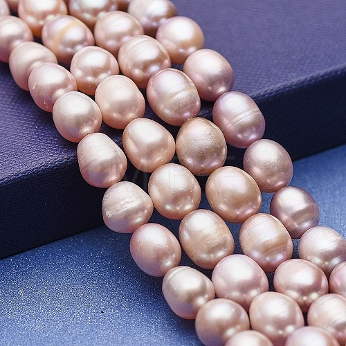 Natural Cultured Freshwater Pearl Beads Strands PEAR-P060-28A-01-1