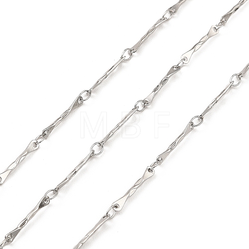 304 Stainless Steel Bone Link Chains CHS-G025-15P-1