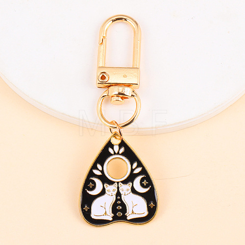 Punk Style Alloy Enamel Pendant Keychain PW-WG79069-02-1