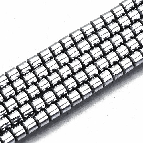 Electroplate Non-magnetic Synthetic Hematite Beads Strands G-T114-61-P-1