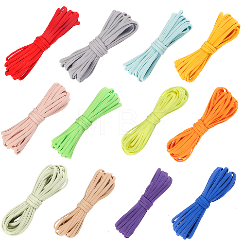 Gorgecraft 60M 12 Colors Flat Nylon Elastic Cord OCOR-GF0003-66-1